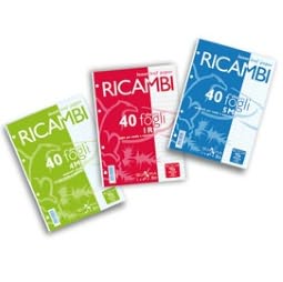 Ricambi forati Quaxima - A4 - 5 mm - 80 gr - 40 fogli - Pigna - MARTINELLI  SRL